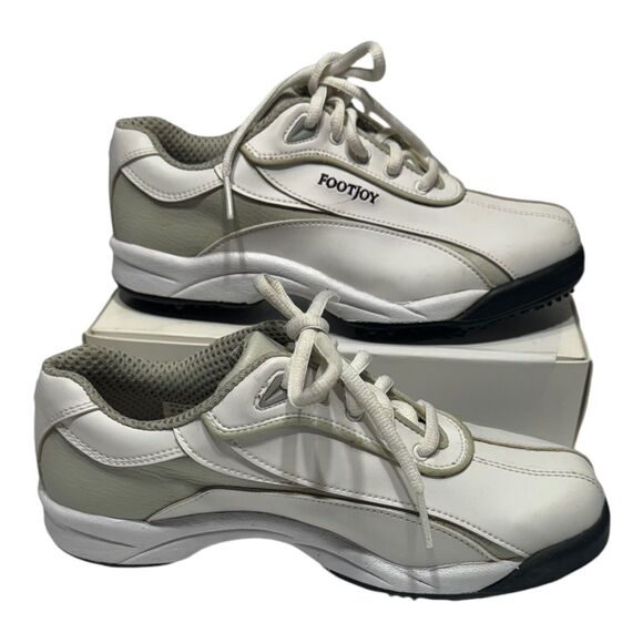 FootJoy GreenJoys Golf‎ Shoes Women Size 6M White Soft spikes 48744P - Picture 4 of 16